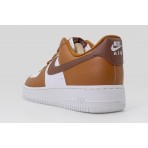Nike Air Force 1 07 Unisex Sneakers Λευκά, Καφέ
