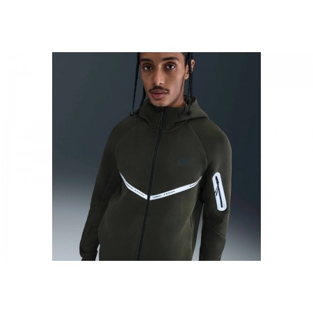 Nike Tech Fleece Windrunner Ανδρική Βαμβακερή Ζακέτα με Κουκούλα