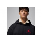 Jordan Jumpman Fleece Ανδρικό Φούτερ με Κουκούλα Μαύρο