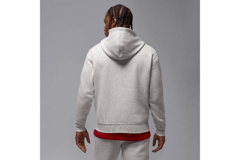 Jordan Jumpman Fleece Ανδρικό Φούτερ με Κουκούλα Γκρι Ανοιχτό