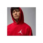 Jordan Jumpman Fleece Ανδρικό Φούτερ με Κουκούλα Κόκκινο