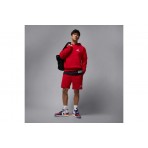 Jordan Jumpman Fleece Ανδρικό Φούτερ με Κουκούλα Κόκκινο