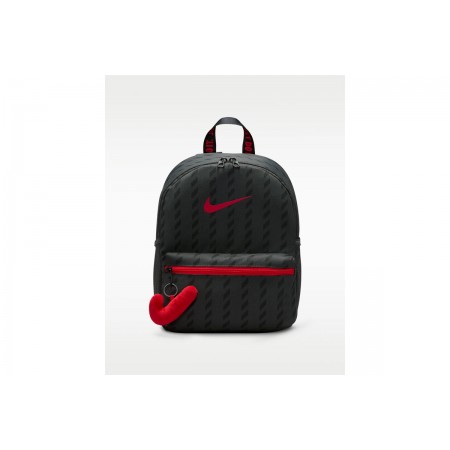 Nike JDI Mini Backpack Ανθρακί, Μαύρο, Κόκκινο 11L