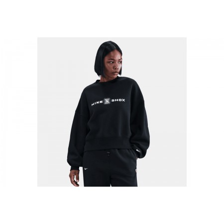Nike Sportswear Phoenix Fleece Shox Γυναικείο Φούτερ Μαύρο