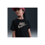 Nike Sportswear Boxy Animal Print Παιδικό Κοντομάνικο T-Shirt Μαύρο