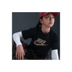 Nike Sportswear Boxy Animal Print Παιδικό Κοντομάνικο T-Shirt Μαύρο