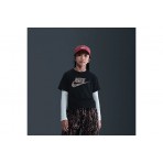 Nike Sportswear Boxy Animal Print Παιδικό Κοντομάνικο T-Shirt Μαύρο