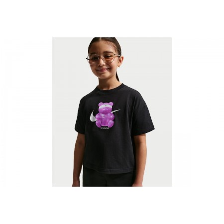 Nike Sportswear Boxy Παιδικό Κοντομάνικο T-Shirt Μαύρο, Μωβ, Λευκό