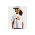 Nike Sportswear Boxy Παιδικό Κοντομάνικο T-Shirt Λευκό, Καφέ, Μαύρο