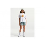 Nike Sportswear Boxy Παιδικό Κοντομάνικο T-Shirt Λευκό, Καφέ, Μαύρο