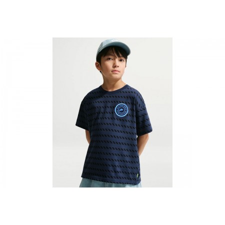 Nike Sportswear Max90 Παιδικό Κοντομάνικο T-Shirt Μπλε Σκούρο, Μαύρο, Γαλάζιο