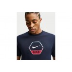 Nike Sportswear Ανδρικό Κοντομάνικο T-Shirt Μπλε Σκούρο
