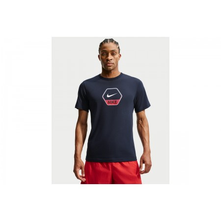 Nike Sportswear Ανδρικό Κοντομάνικο T-Shirt Μπλε Σκούρο
