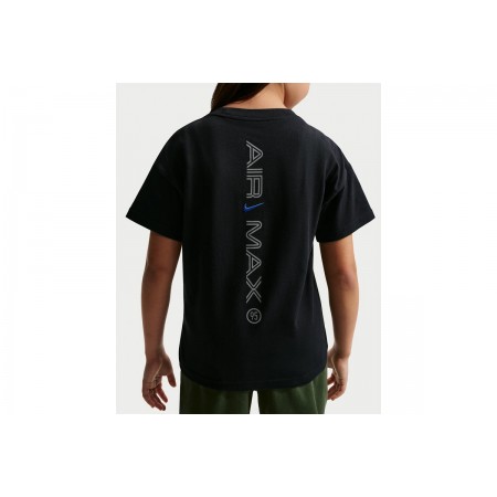 Nike Sportswear Παιδικό Κοντομάνικο T-Shirt Μαύρο, Γκρι