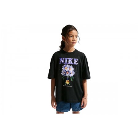 Nike Sportswear Oversized Παιδικό Κοντομάνικο T-Shirt Μαύρο