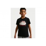 Nike Sportswear Παιδικό Κοντομάνικο T-Shirt Μαύρο, Εκρού, Κόκκινο