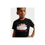 Nike Sportswear Παιδικό Κοντομάνικο T-Shirt Μαύρο, Εκρού, Κόκκινο