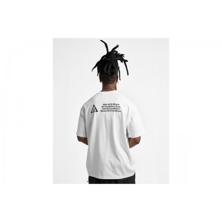Nike ACG Dri-FIT Ανδρικό Κοντομάνικο T-Shirt Λευκό, Μαύρο