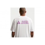 Nike ACG Dri-FIT Ανδρικό Κοντομάνικο T-Shirt Λευκό, Βιολετί