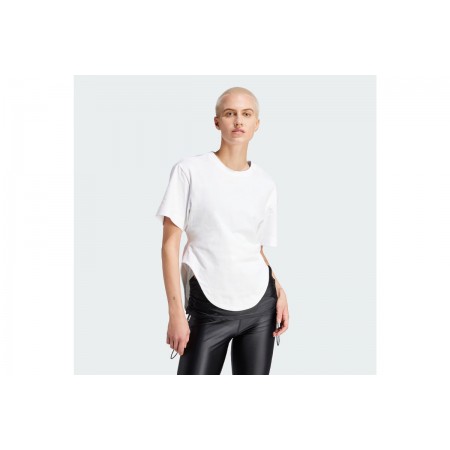 Adidas By Stella McCartney Γυναικεία Κοντομάνικη Μπλούζα Λευκή
