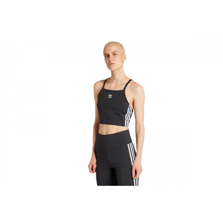 Adidas Originals Adicolor 3-S Crop Top Αμάνικο Γυναικείο 
