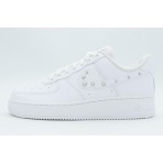 Nike Air Force 1 07 Γυναικεία Sneakers Λευκά, Ασημί