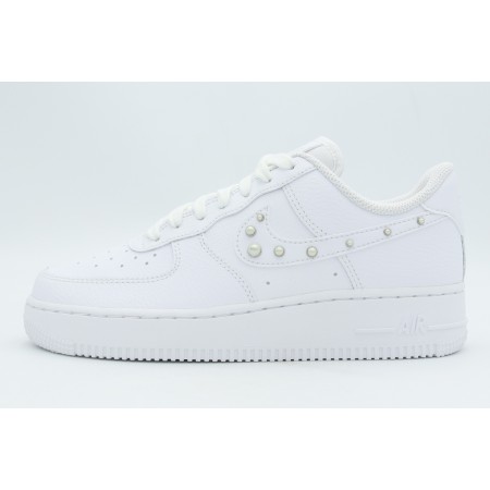 Nike Air Force 1 07 Γυναικεία Sneakers Λευκά, Ασημί