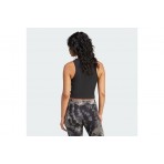 Adidas Originals Essentials Ribbed Γυναικεία Αμάνικη Μπλούζα Μαύρη