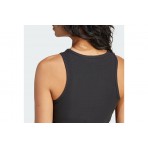 Adidas Originals Essentials Ribbed Γυναικεία Αμάνικη Μπλούζα Μαύρη