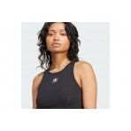 Adidas Originals Essentials Ribbed Γυναικεία Αμάνικη Μπλούζα Μαύρη