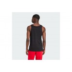 Adidas Originals Trefoil Essentials Ανδρική Αμάνικη Μπλούζα Μαύρη