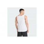 Adidas Originals Trefoil Essentials Ανδρική Αμάνικη Μπλούζα Λευκή