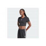 Adidas Originals Essentials Ribbed Tee Κοντομάνικο Crop Top T-Shirt