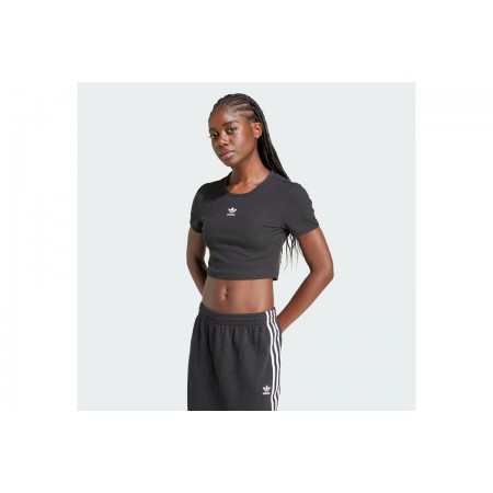 Adidas Originals Essentials Ribbed Tee Κοντομάνικο Crop Top T-Shirt