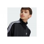 Adidas Originals Adicolor Firebird Top Ζακέτα με Λαιμόκοψη Μαύρη, Λευκή