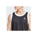 Adidas Originals Adicolor Mock Eyelet Vest Αμάνικη Μπλούζα Μαύρη
