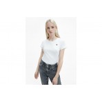 Calvin Klein Γυναικείο Κοντομάνικο T-Shirt Λευκό