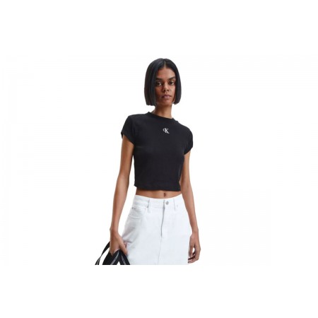 Calvin Klein Crop Top Κοντομάνικο Γυναικείο 