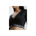 Calvin Klein Ζακέτα Χωρίς Κουκούλα Βαμβακερή Γυναικεία (J20J221961 BEH)