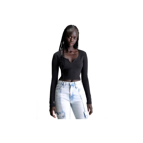 Calvin Klein Crop Top Μακρυμάνικο 