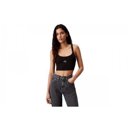Calvin Klein Crop Top Αμάνικο Γυναικείο 