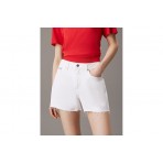 Calvin Klein Γυναικείο Τζιν Σορτς Λευκό