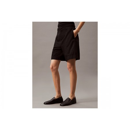 Calvin Klein Γυναικεία Casual Βερμούδα Μαύρη
