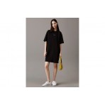 Calvin Klein Oversized T-Shirt Γυναικείο Φόρεμα Mini Μαύρο