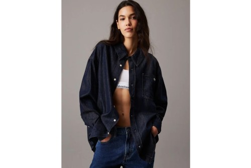 Calvin Klein Denim Πουκάμισο Μακρυμάνικο Γυναικείο (J20J225471 1AP)