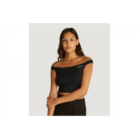 Calvin Klein Crop Top Αμάνικο Γυναικείο 