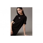 Calvin Klein Ribbed Cotton Γυναικείο Φόρεμα Maxi Μαύρο