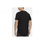 Calvin Klein Cotton Badge Ανδρικό Κοντομάνικο T-Shirt Μαύρο