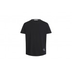 Calvin Klein Cotton Badge Ανδρικό Κοντομάνικο T-Shirt Μαύρο