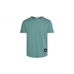 Calvin Klein Ανδρικό Κοντομάνικο T-Shirt Πετρόλ (J30J323482 CFQ)